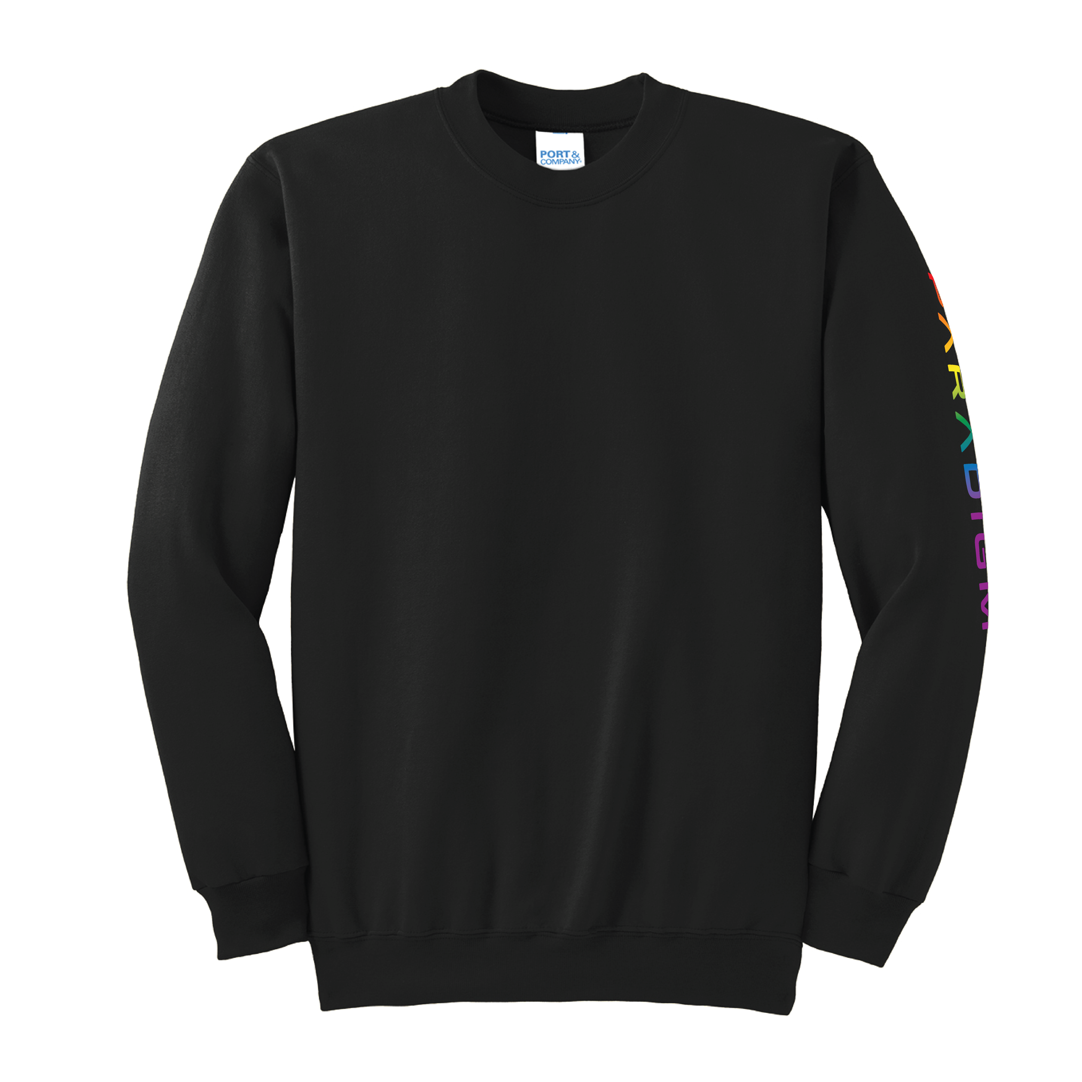 Port & Co - Essential Fleece Crewneck Sweatshirt (Pride Paradigm)